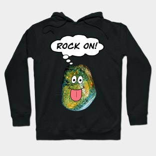 ROCK ON Funny Rockhound Geology Rockhounding Hoodie